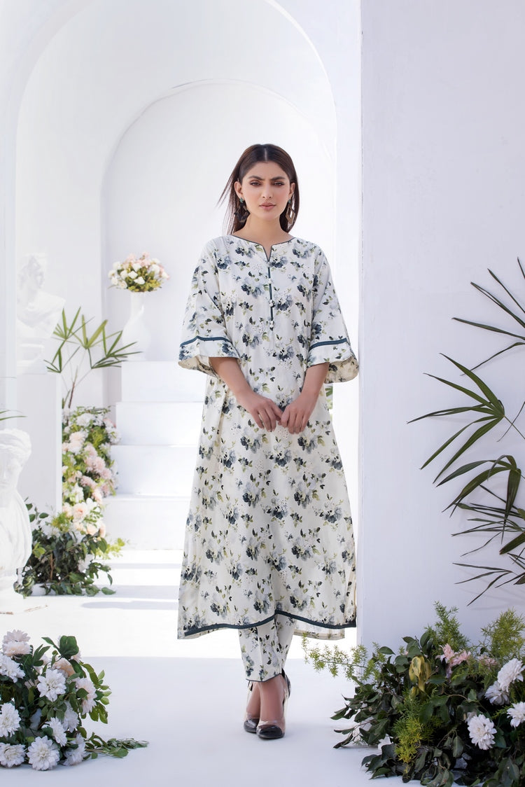 2-PC Stitched Printed Lawn Suit