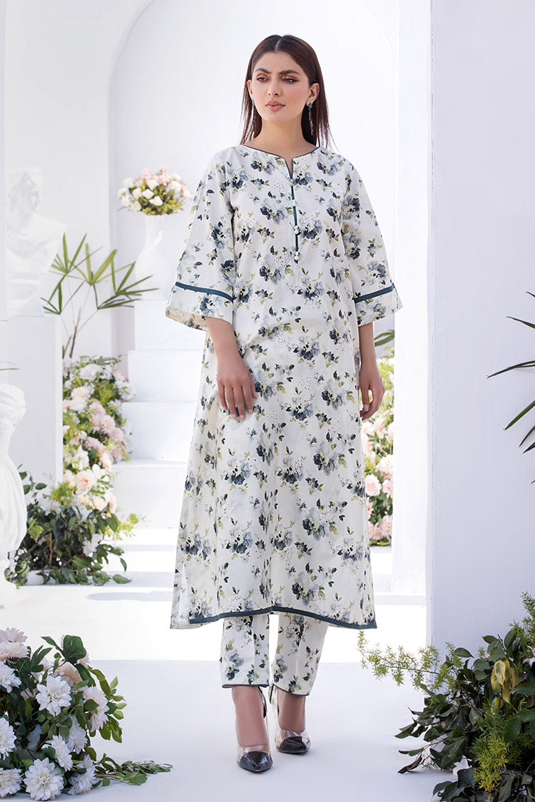 2-PC Stitched Printed Lawn Suit