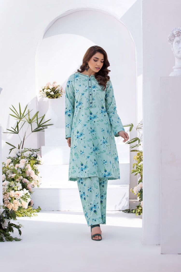 2-PC Stitched Printed Lawn Suit