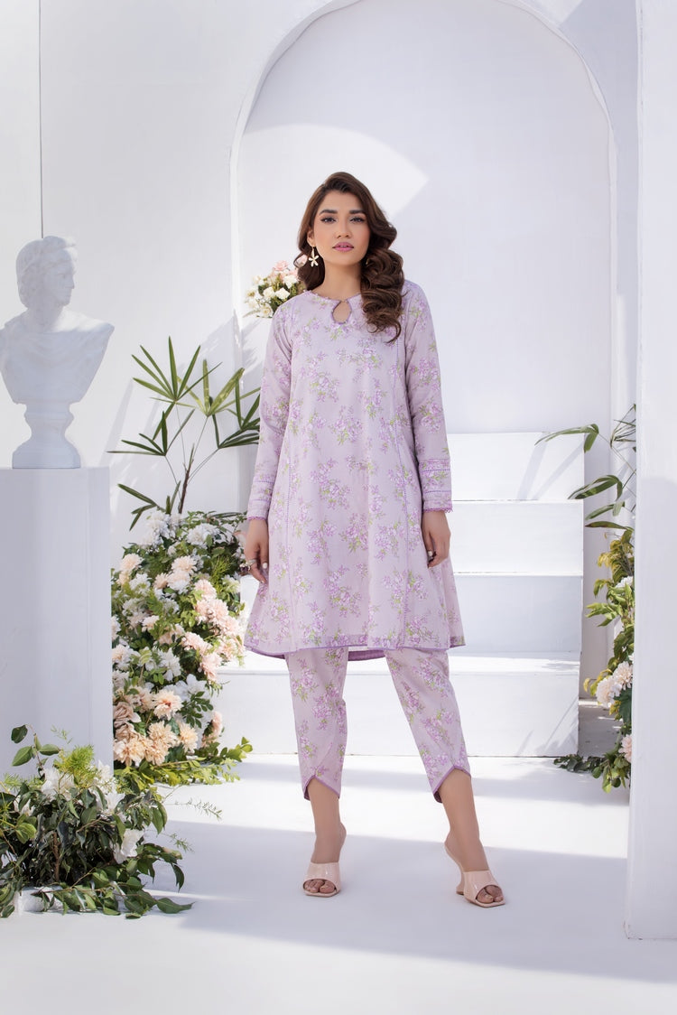 2-PC Stitched Printed Lawn Suit