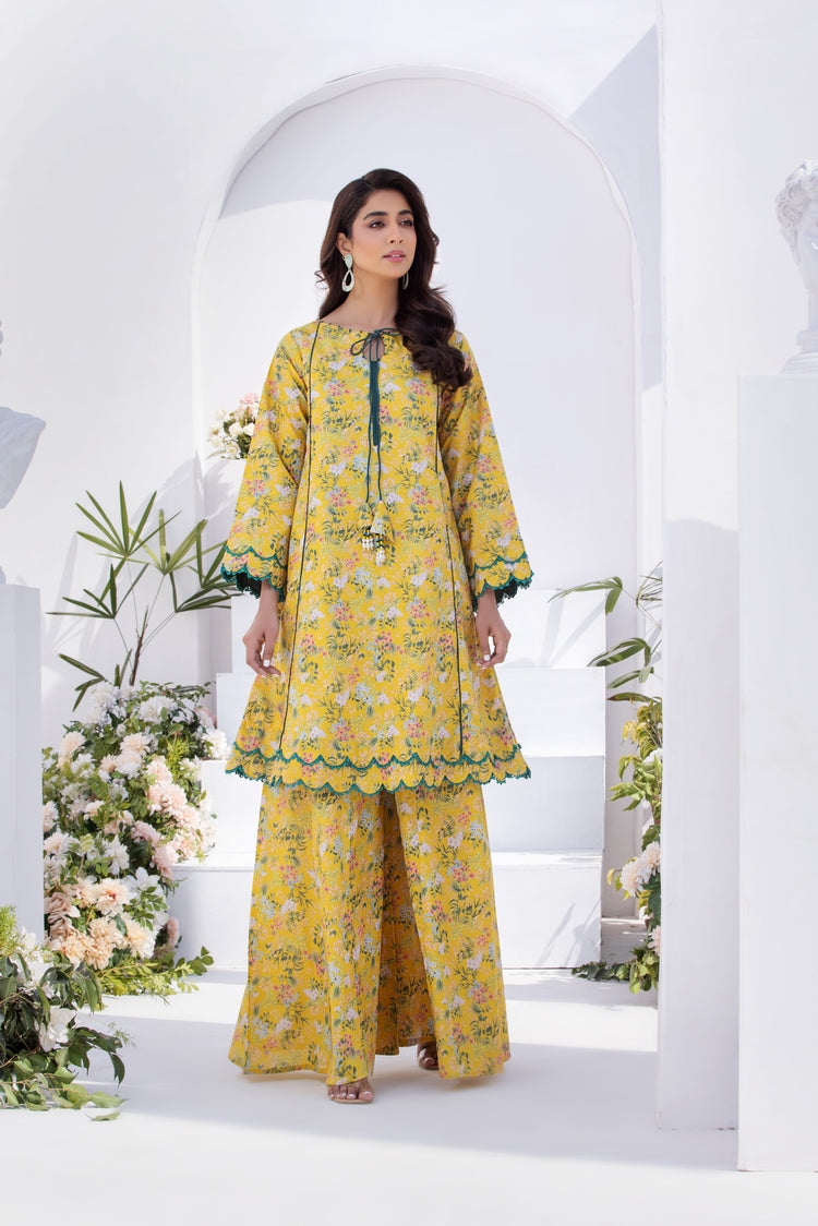 2-PC Stitched Printed Lawn Suit