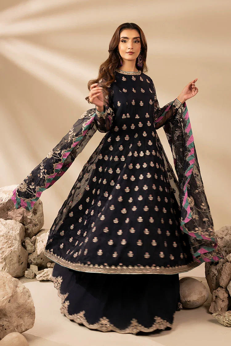 3-PC Stitched Embroidered Suit