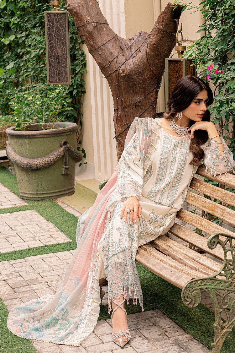 3-PC Unstitched Embroidered Lawn Suit