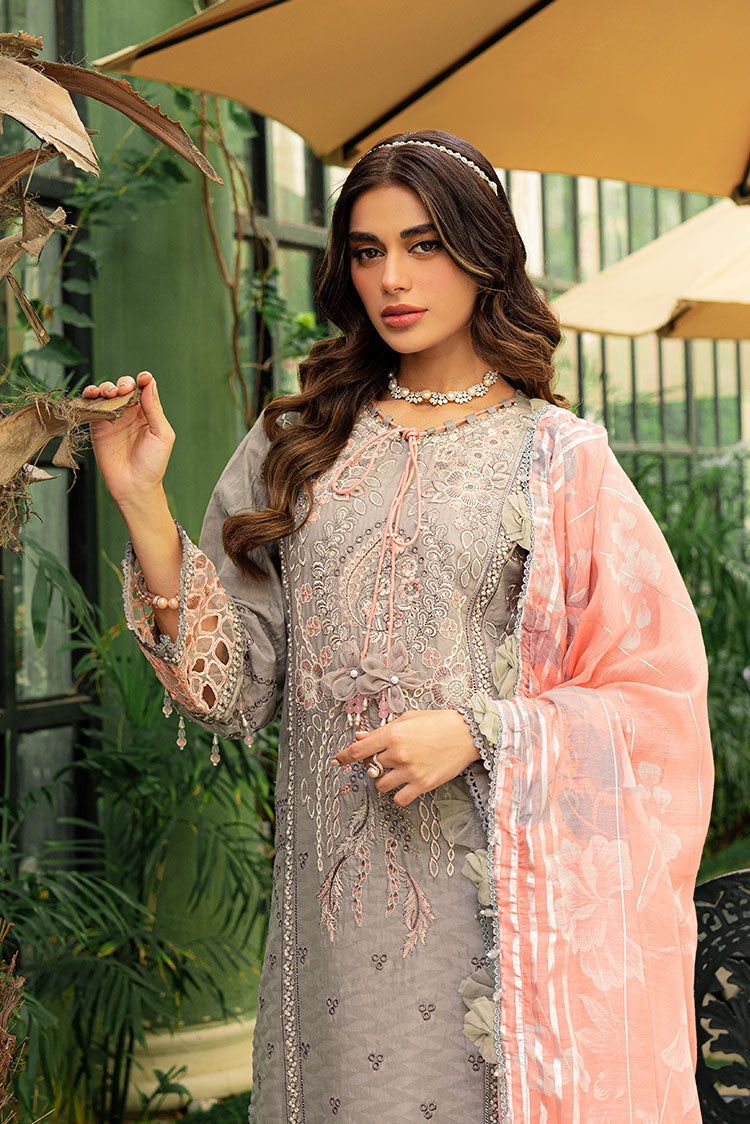 3-PC Unstitched Embroidered Lawn Suit