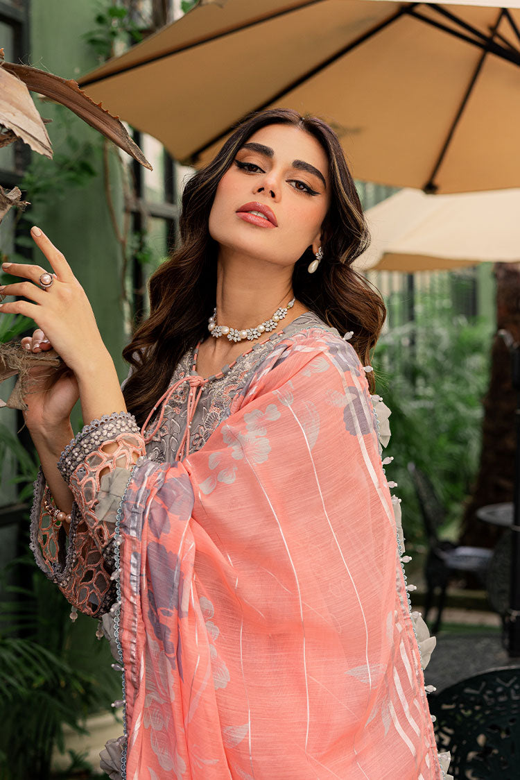 3-PC Unstitched Embroidered Lawn Suit