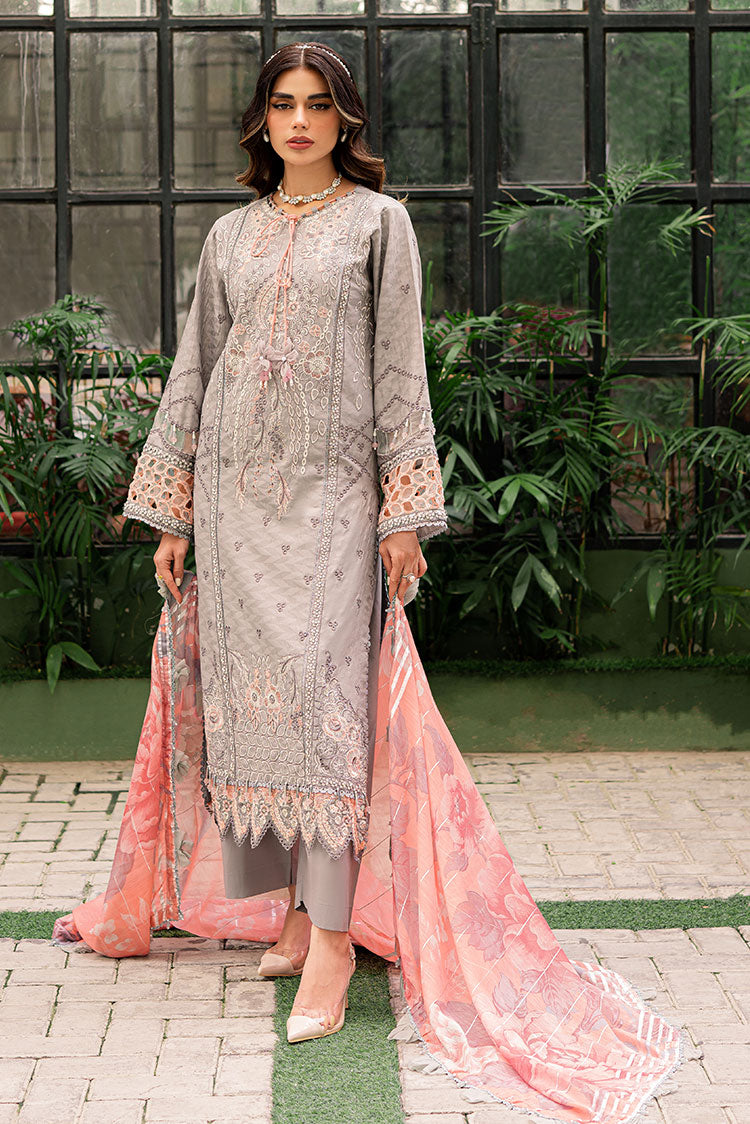 3-PC Unstitched Embroidered Lawn Suit