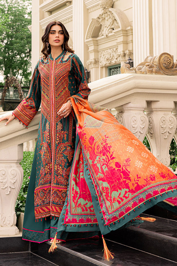 3-PC Unstitched Embroidered Lawn Suit