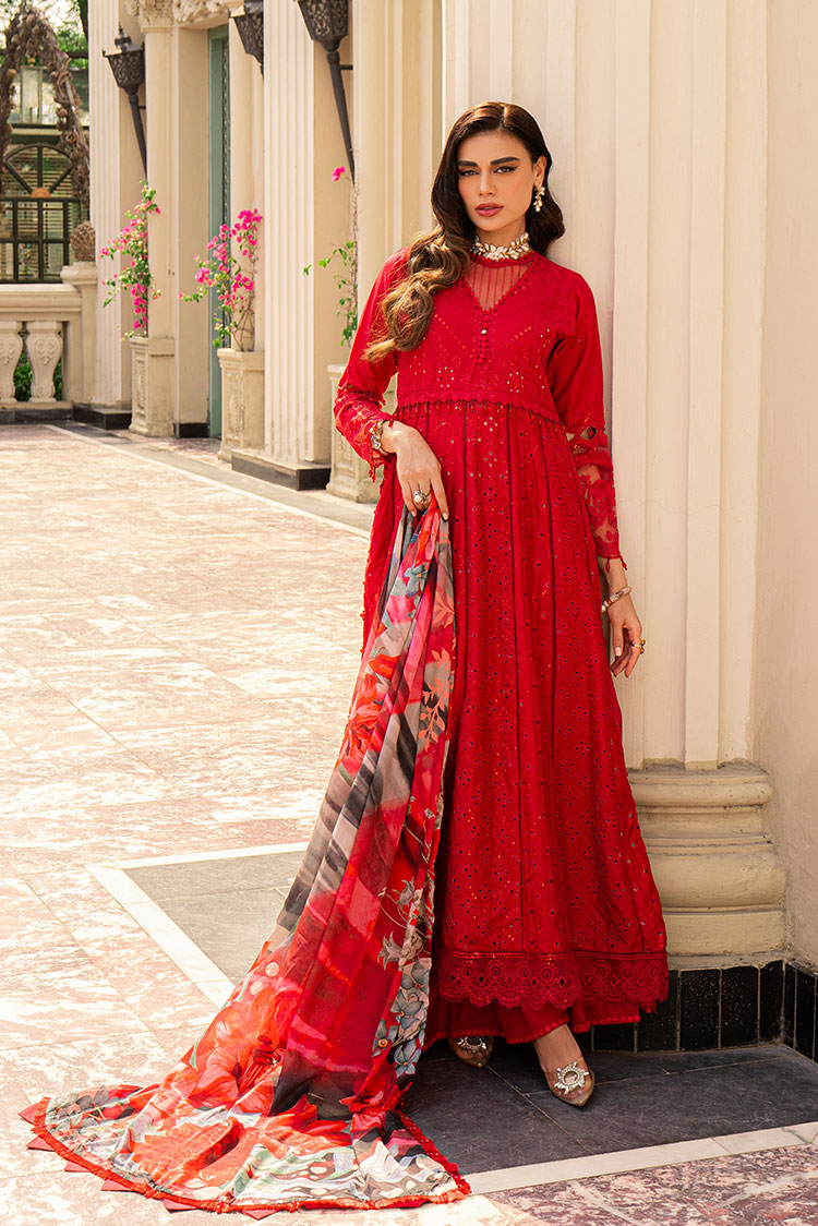 3-PC Unstitched Embroidered Lawn Suit