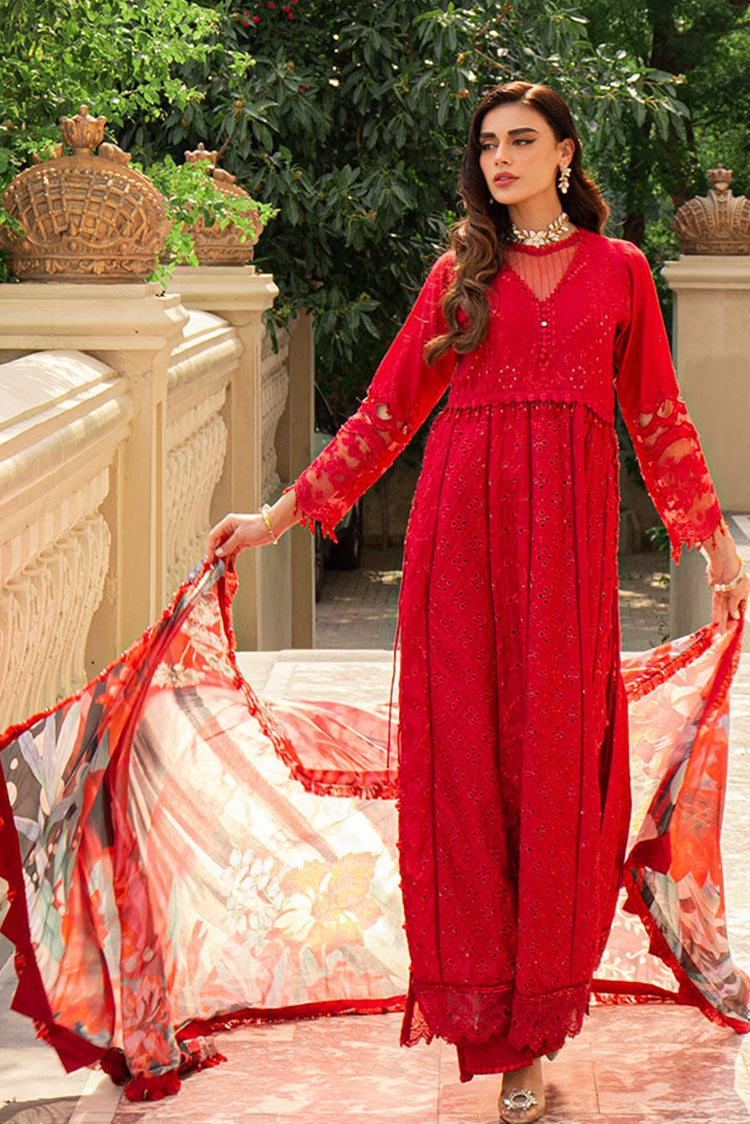 3-PC Unstitched Embroidered Lawn Suit