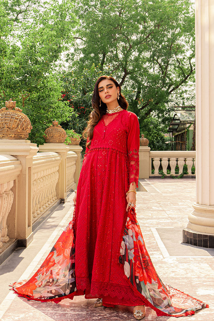 3-PC Unstitched Embroidered Lawn Suit