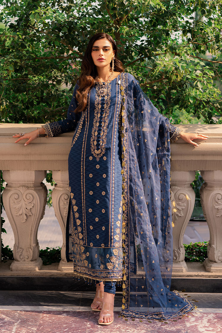 3-PC Unstitched Embroidered Lawn Suit