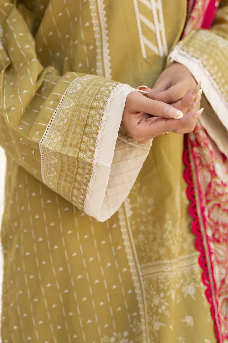 3-PC Unstitched Printed Lawn Suit