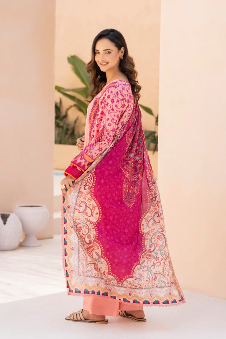 3-PC Unstitched Printed Lawn Suit