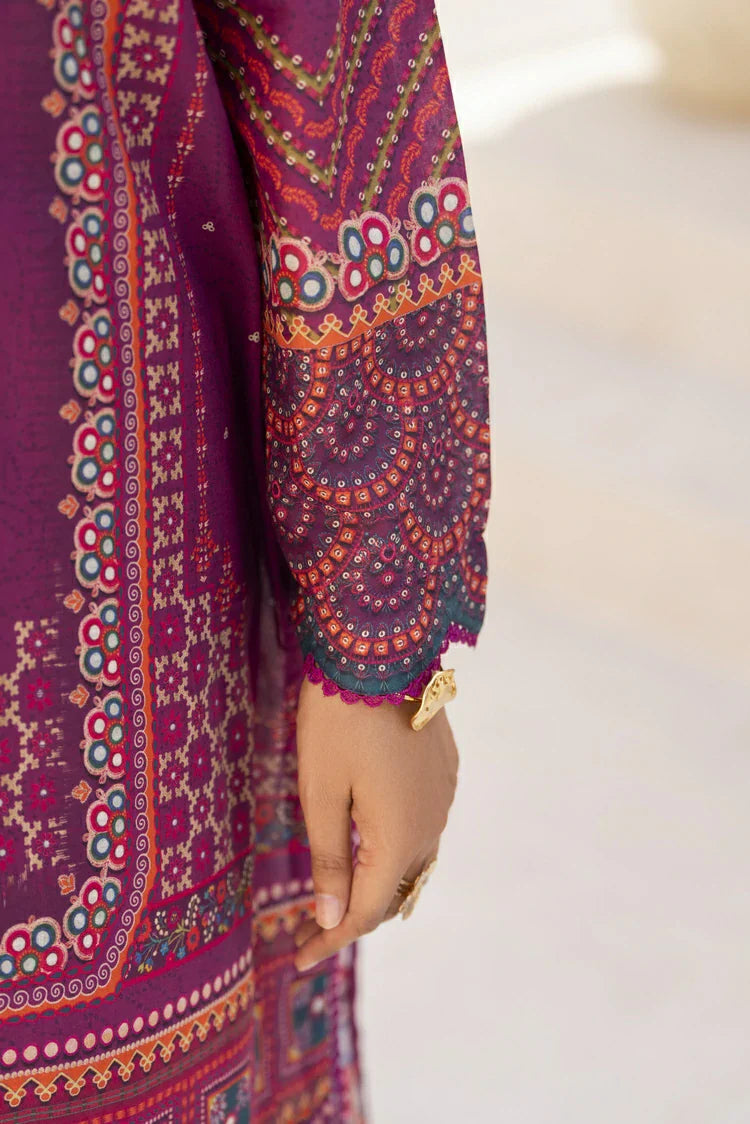 3-PC Unstitched Printed Lawn Suit