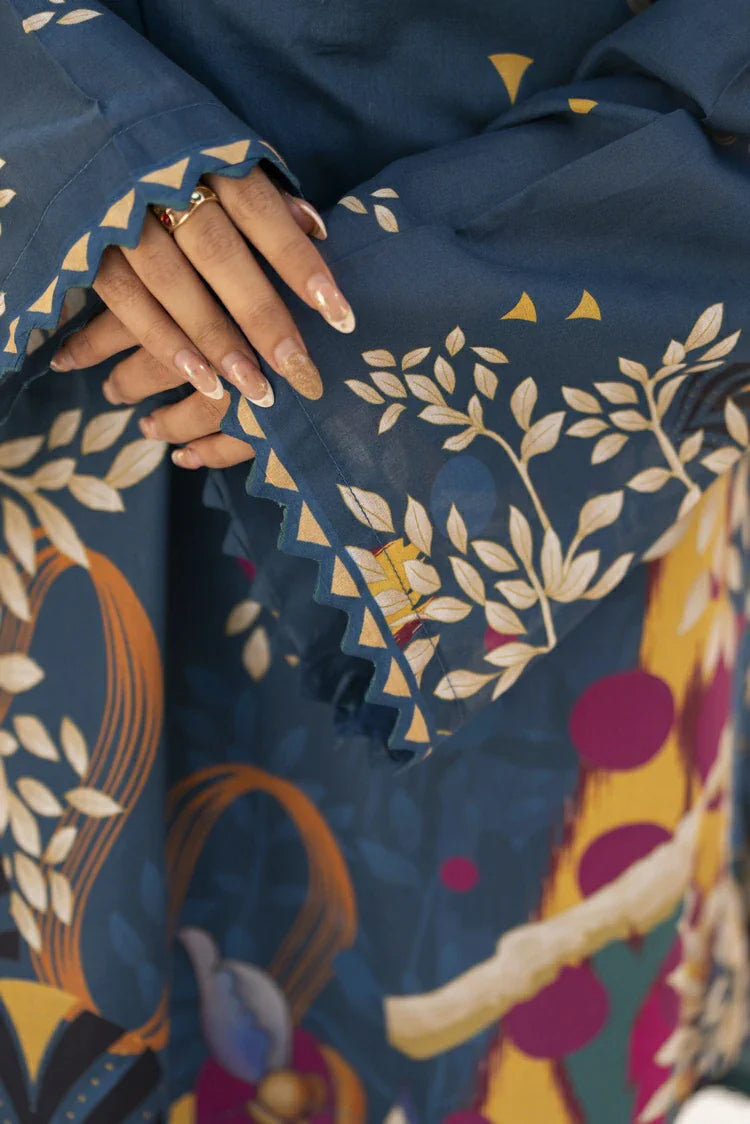 3-PC Unstitched Printed Lawn Suit