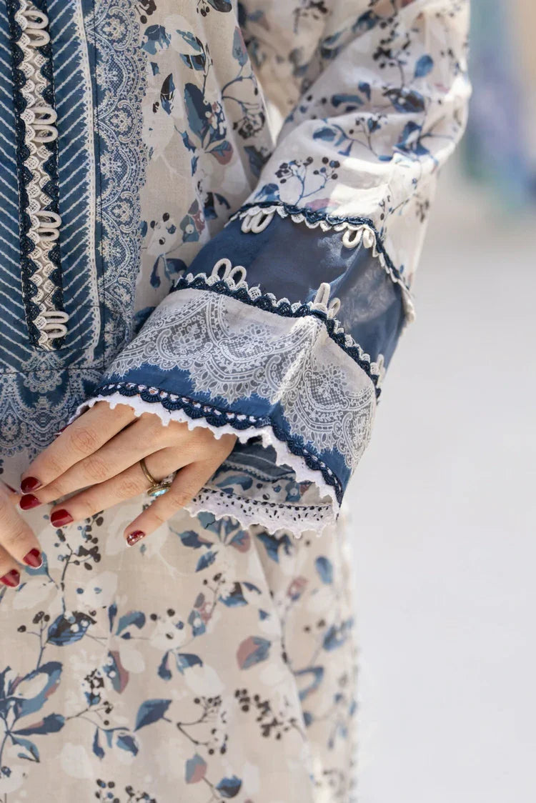 3-PC Unstitched Printed Lawn Suit