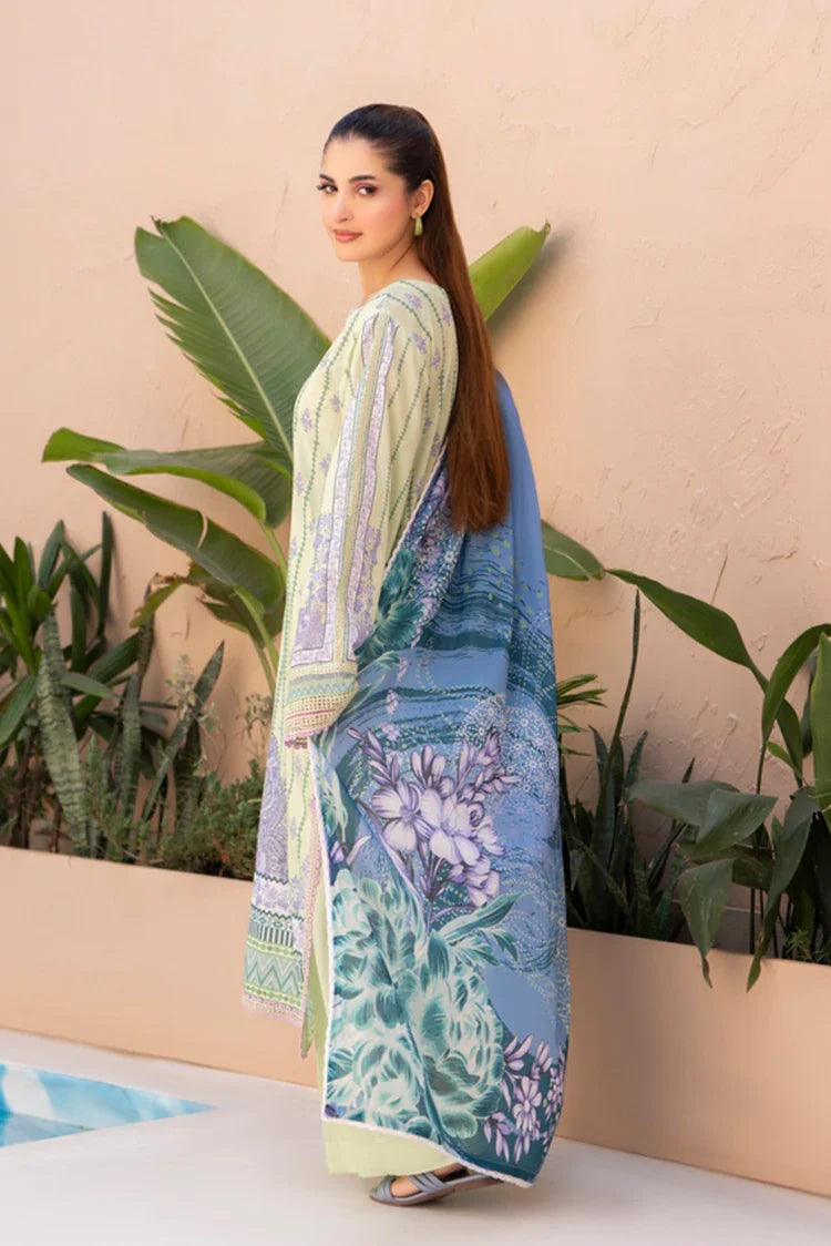 3-PC Unstitched Printed Lawn Suit