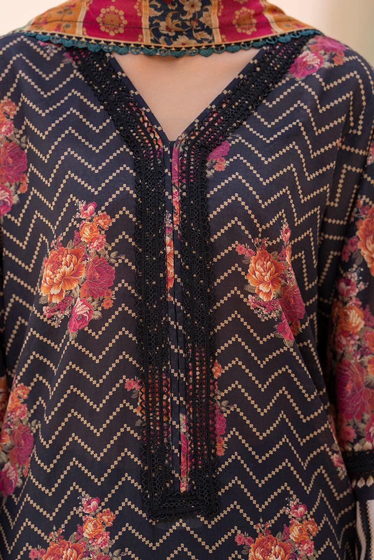 3-PC Unstitched Printed Lawn Suit