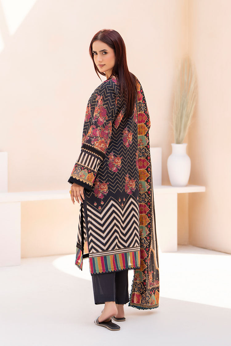 3-PC Unstitched Printed Lawn Suit