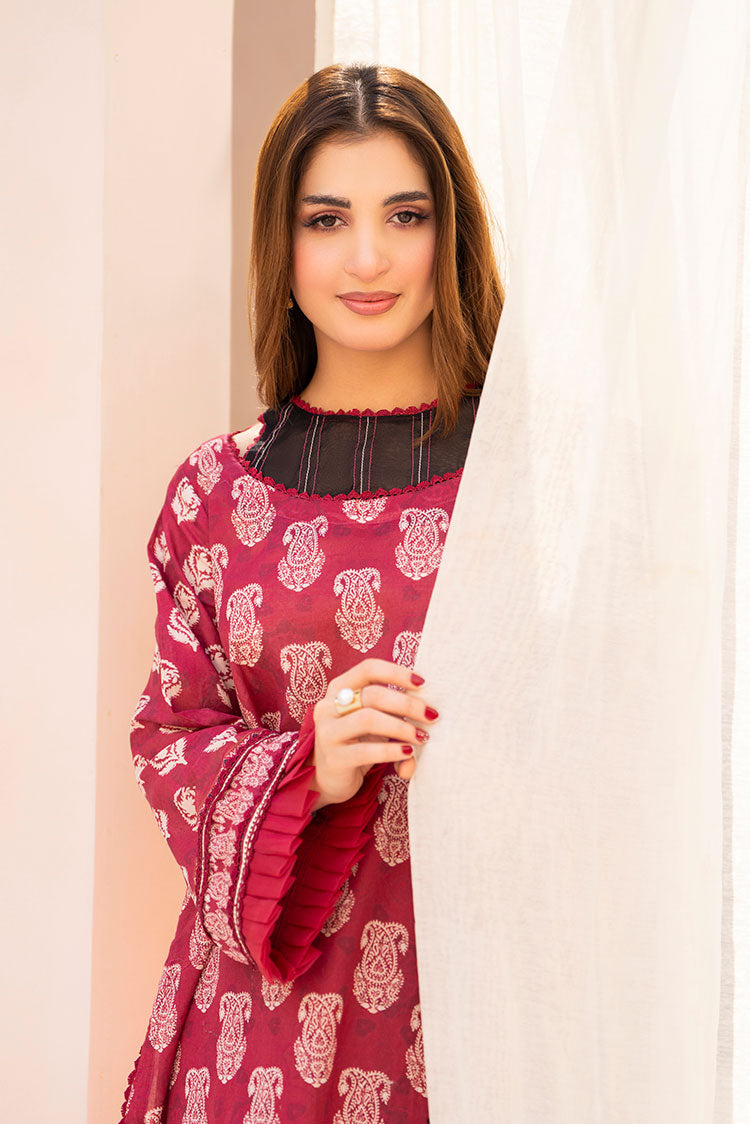 3-PC Unstitched Printed Lawn Suit