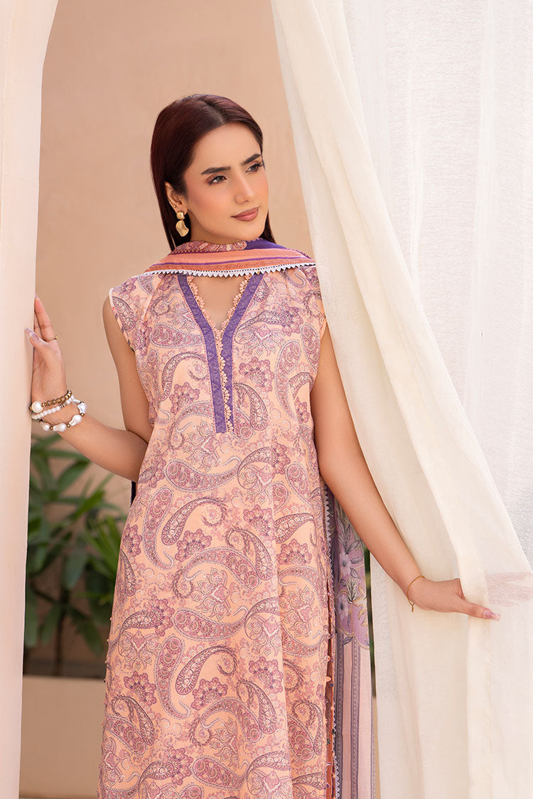 3-PC Unstitched Printed Lawn Suit