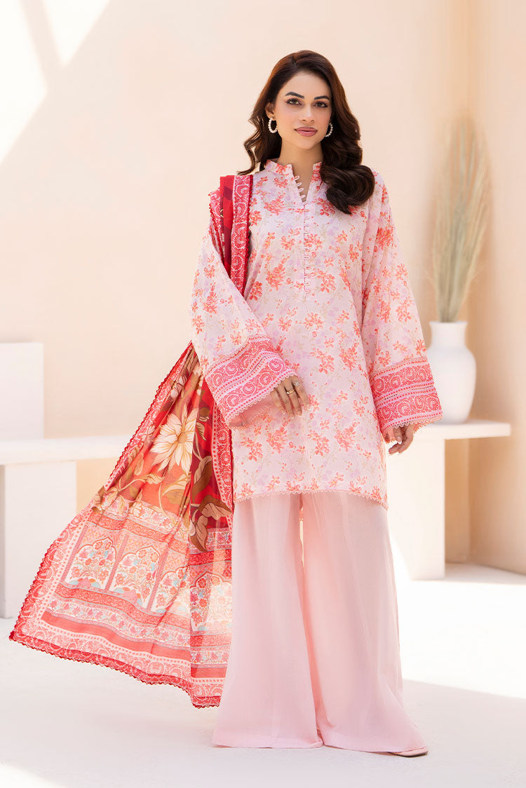 3-PC Unstitched Printed Lawn Suit