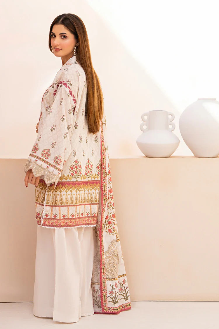 3-PC Unstitched Printed Lawn Suit