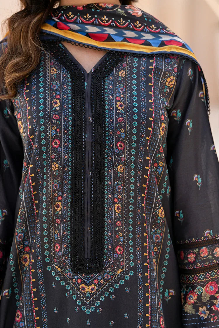 3-PC Unstitched Printed Lawn Suit