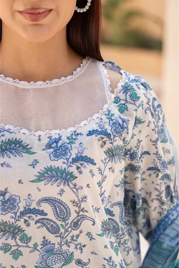 3-PC Unstitched Printed Lawn Suit