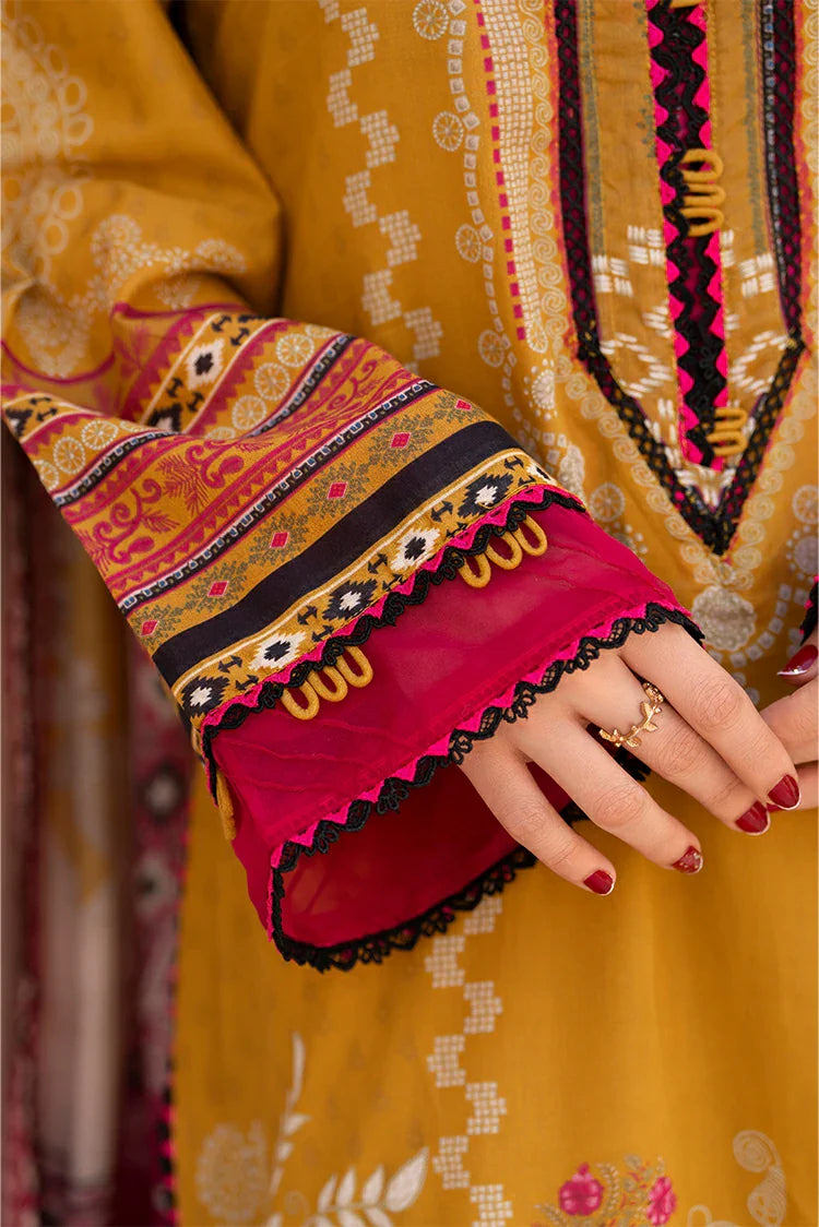 3-PC Unstitched Printed Lawn Suit