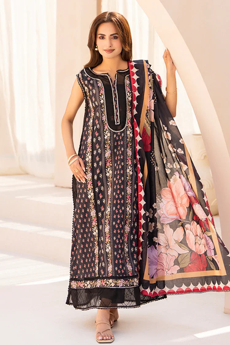 3-PC Unstitched Printed Lawn Suit