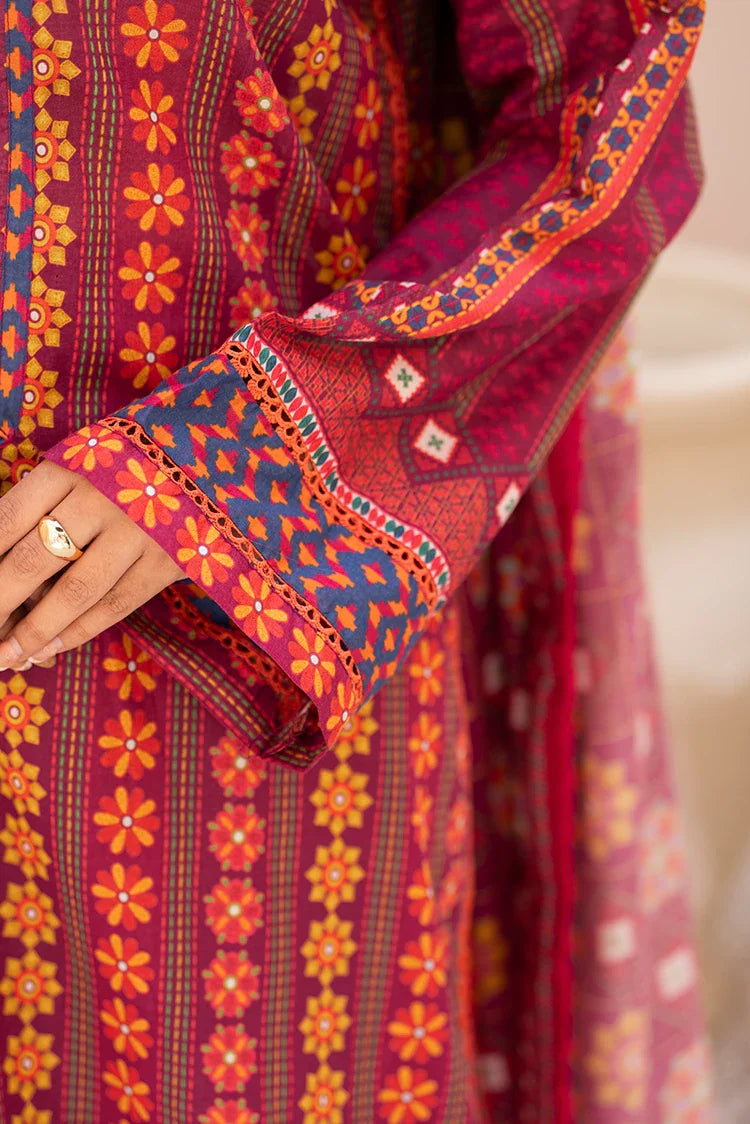 3-PC Unstitched Printed Lawn Suit