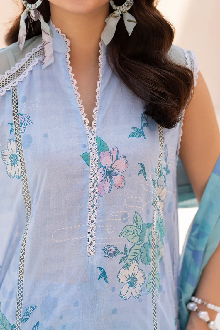 3-PC Unstitched Printed Lawn Suit