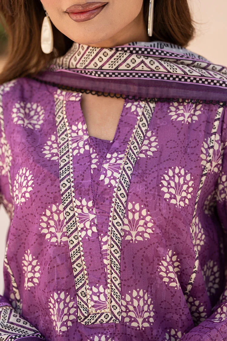 3-PC Unstitched Printed Lawn Suit