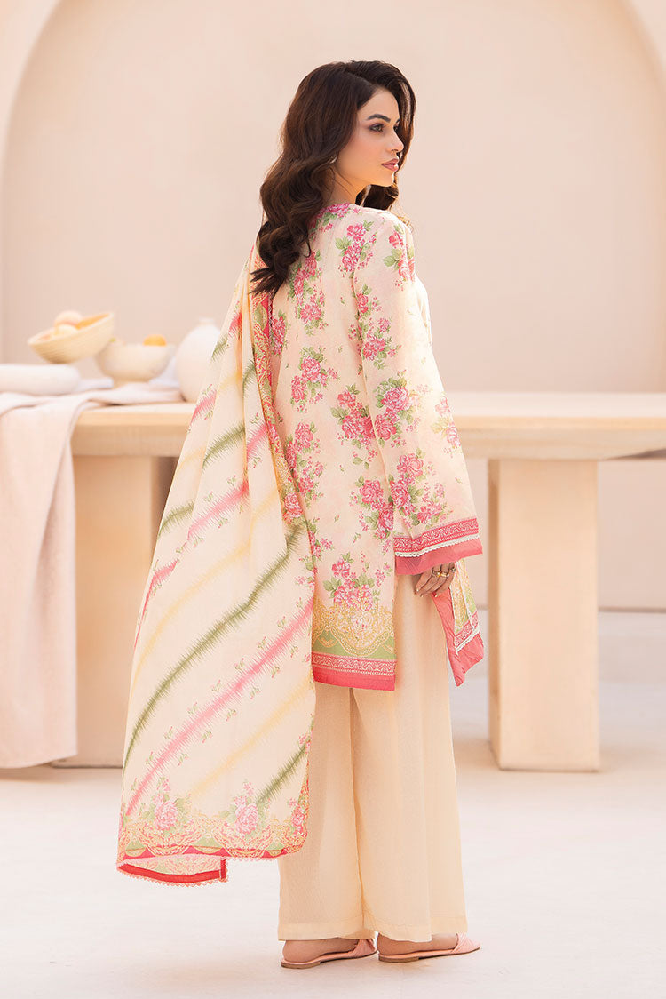 3-PC Unstitched Printed Lawn Suit