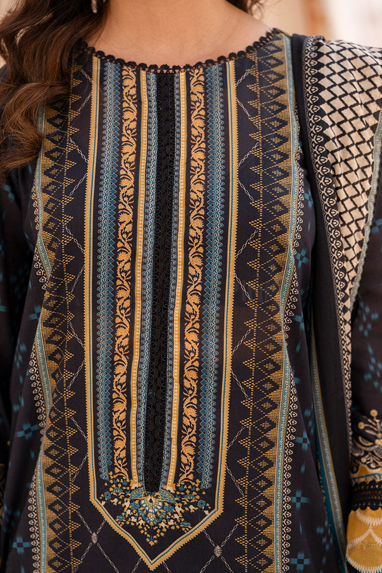 3-PC Unstitched Printed Lawn Suit