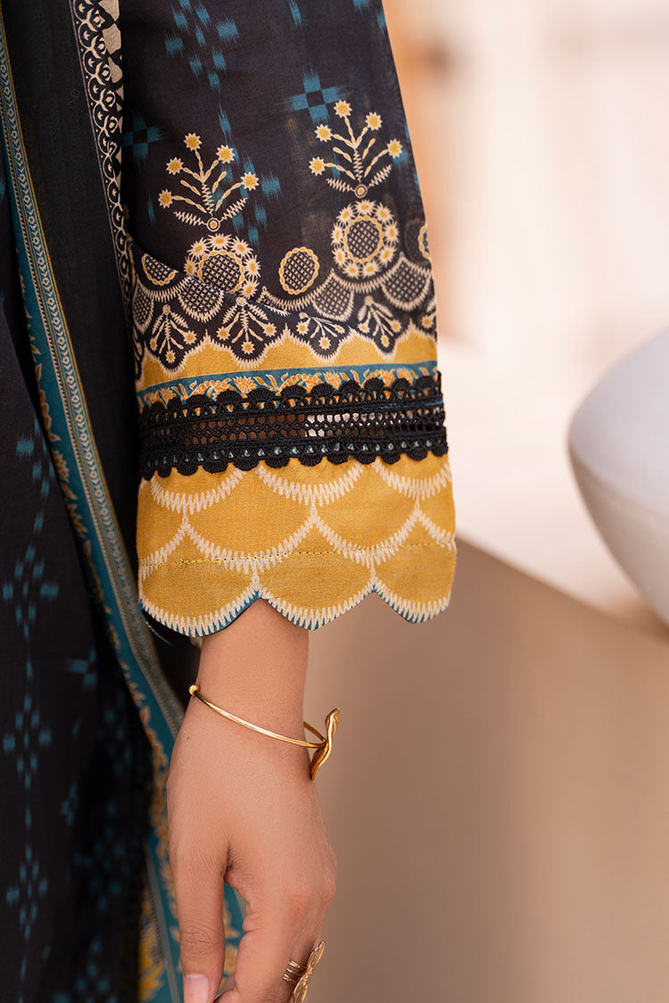 3-PC Unstitched Printed Lawn Suit