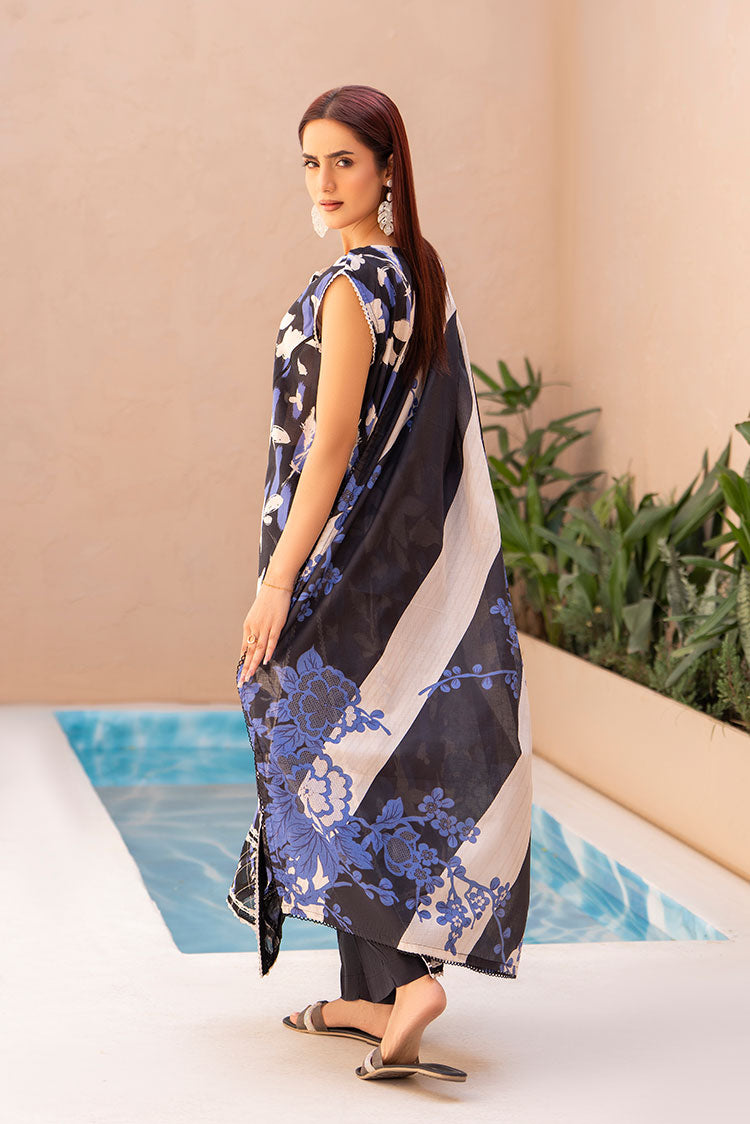 3-PC Unstitched Printed Lawn Suit