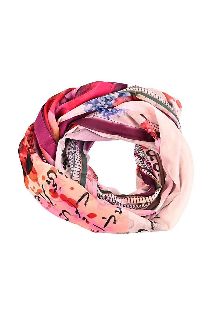 Poly Silk Printed Scarf