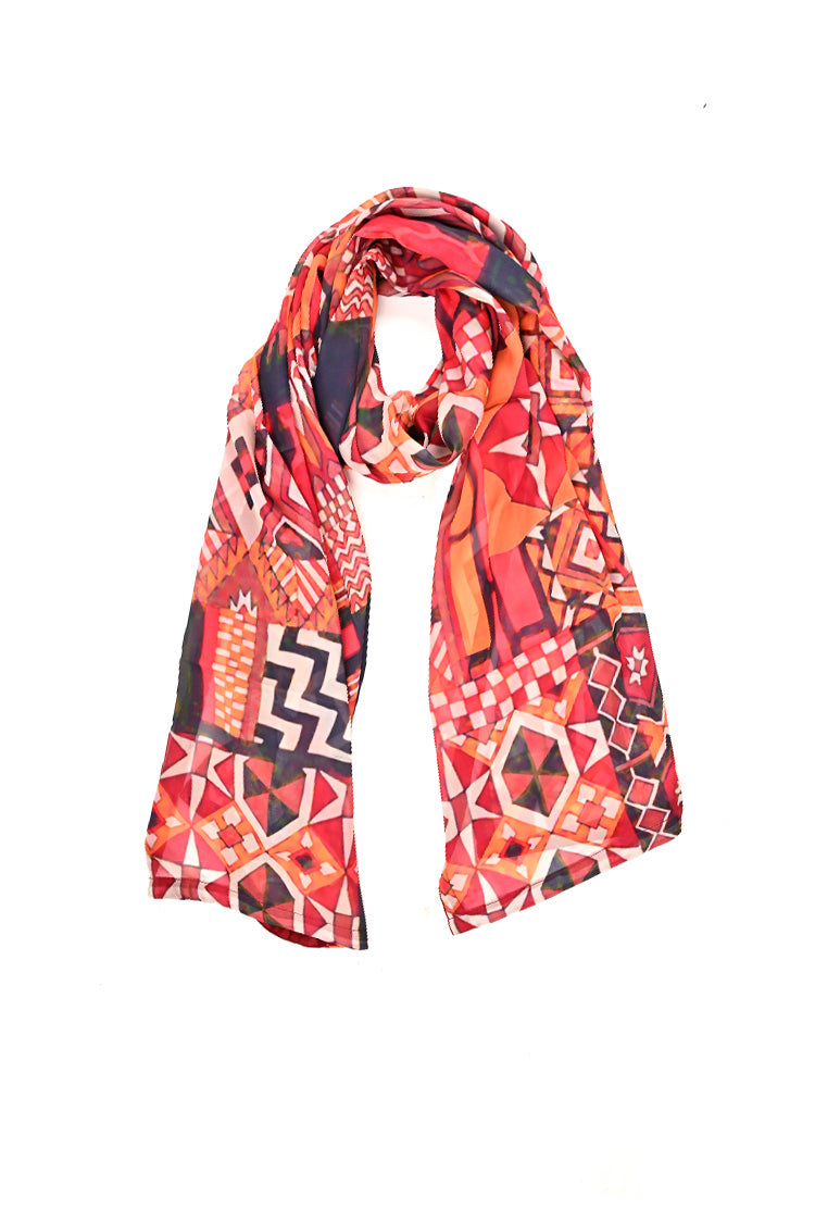 Poly Silk Printed Scarf