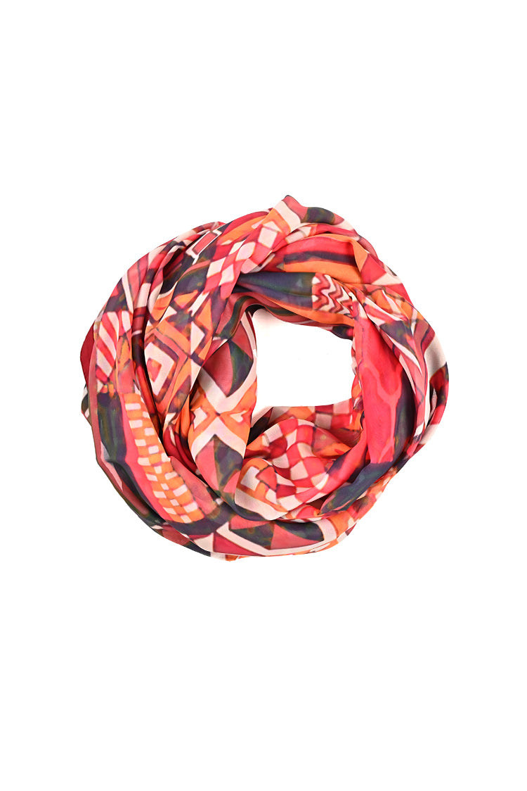 Poly Silk Printed Scarf