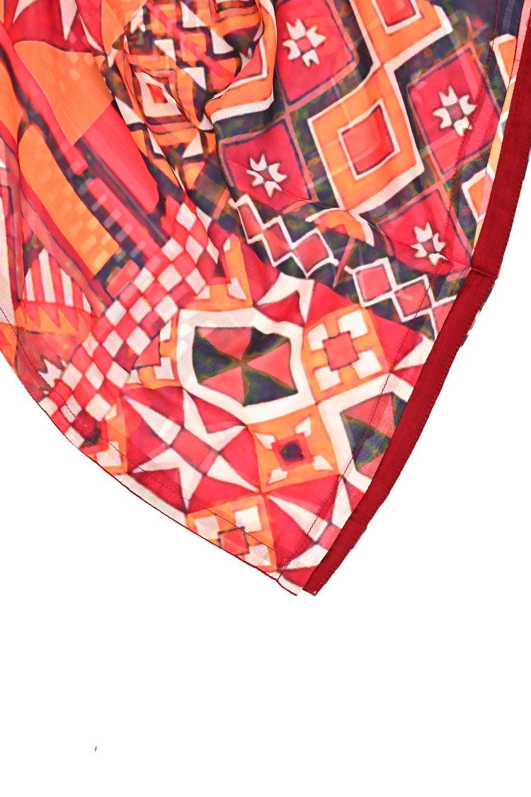 Poly Silk Printed Scarf