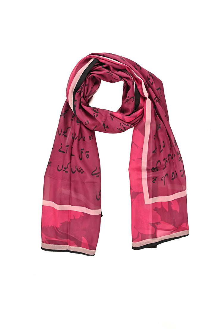 Poly Silk Printed Scarf