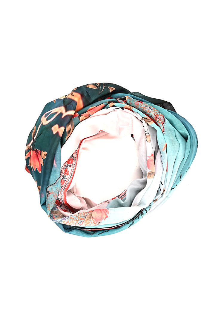 Poly Silk Printed Scarf