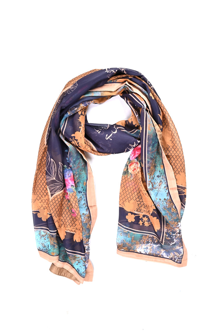 Poly Silk Printed Scarf