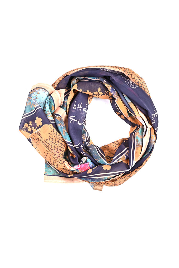 Poly Silk Printed Scarf