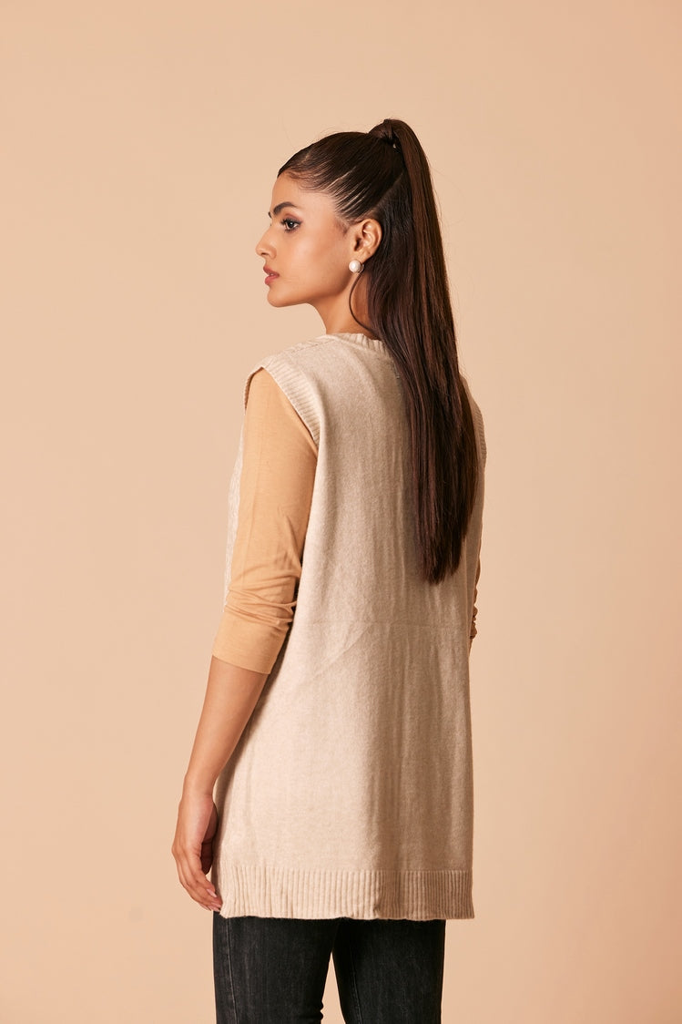 Round Neck Cardigan Sweater