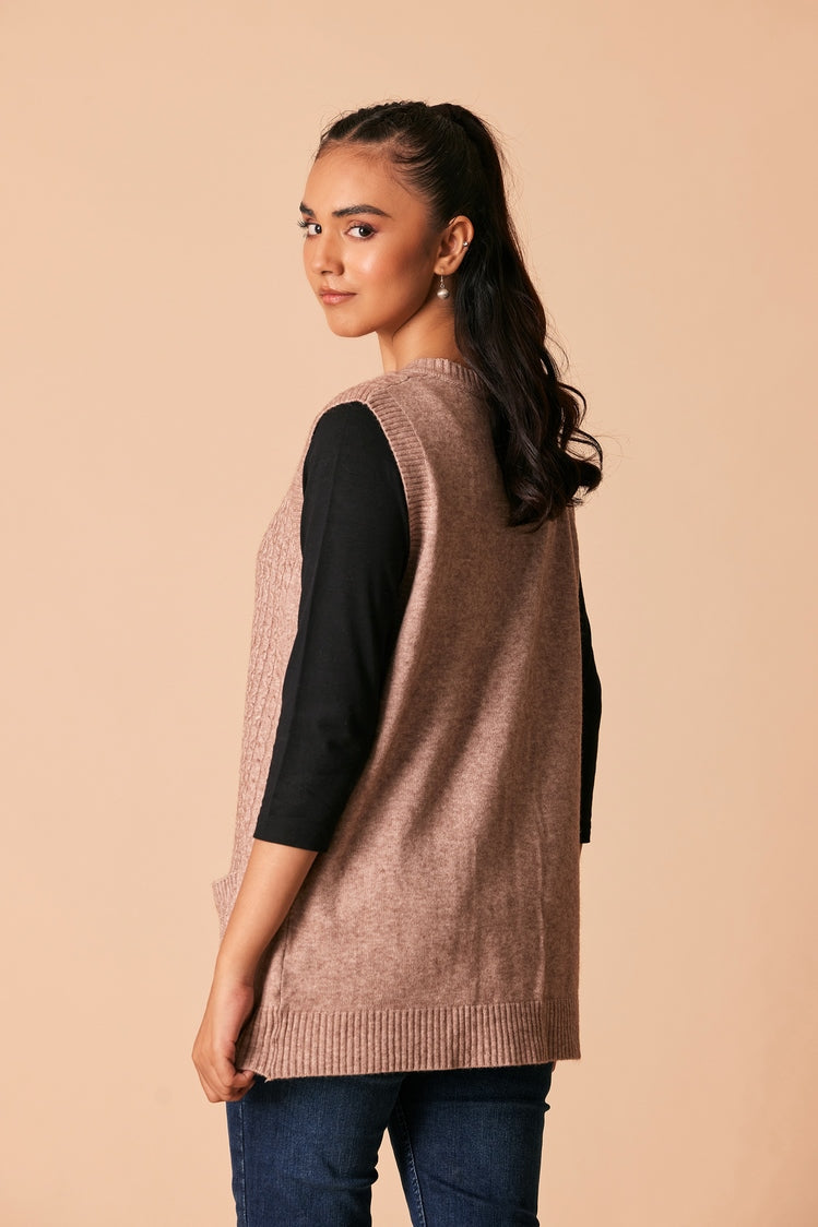 Round Neck Cardigan Sweater