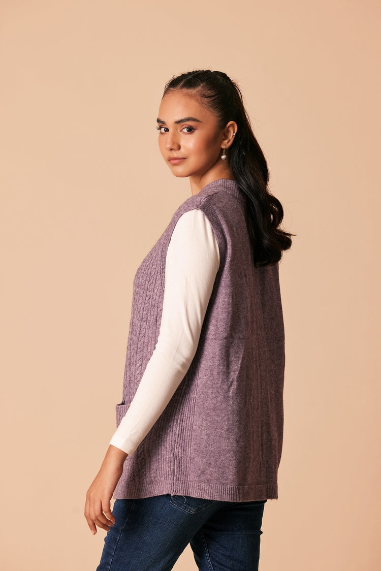 Round Neck Cardigan Sweater