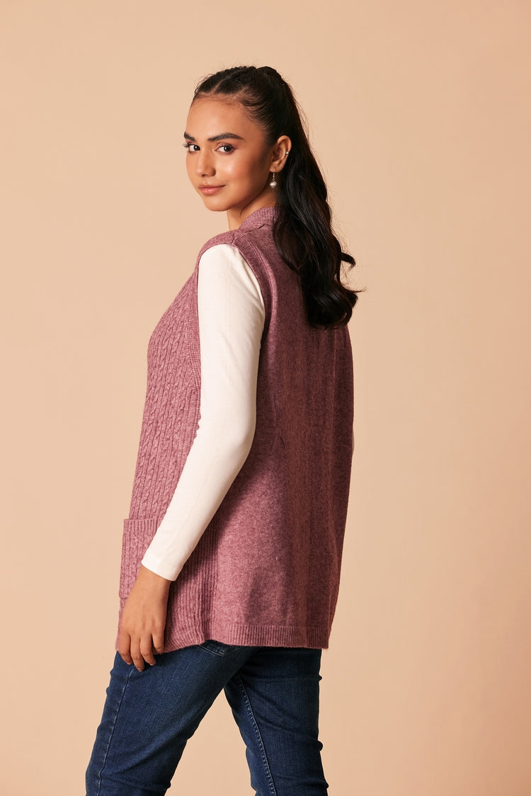 Round Neck Cardigan Sweater